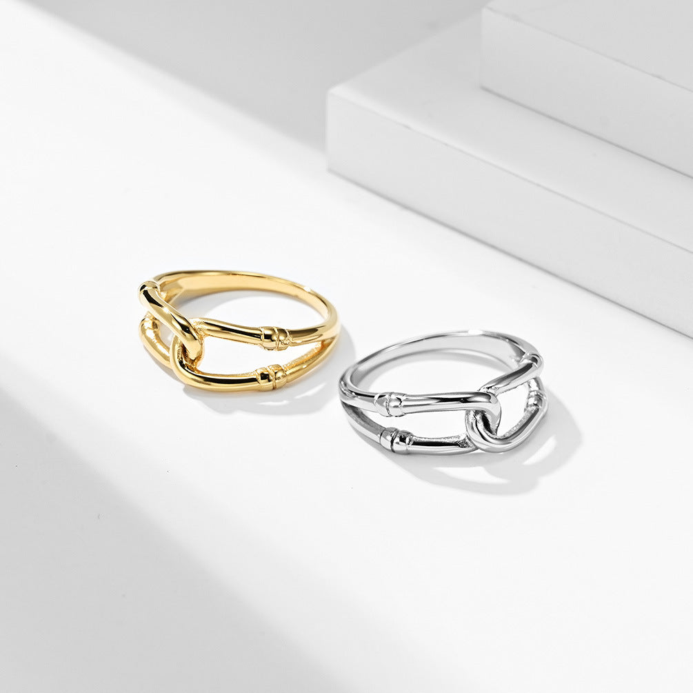 Simple Temperament Stainless Steel Ring Personalized Proposal For Festive Occasions And Gifts For Stylish Wear