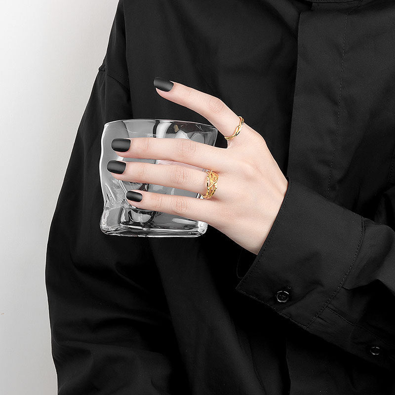 Womens Copper Branch Ring Adjustable Open Irregular Design Trendy Ring Fashion Jewelry Platinum Or Gold Finish