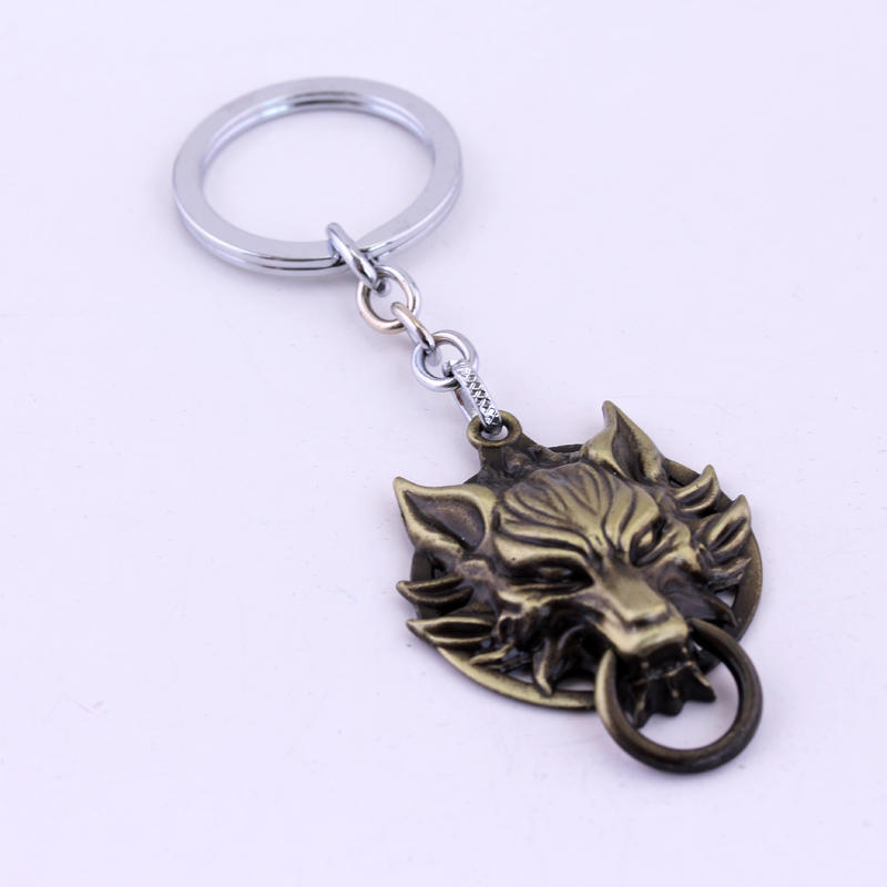 Unisex Wolf Head Keychain Alloy Pendant Graduation Gifts For Travel Memorial Housewarming Christmas Valentines