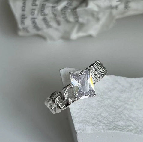 Electroplated Copper Ring With Geometric Design Cross Crown Wings Non Fading Finish Trendy Jewelry Popular Elements