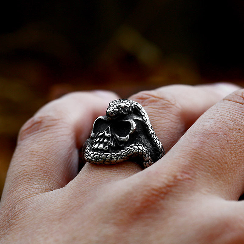 Skull Ring For Men Stainless Steel Material With US Size Range Seven Eight Nine Ten Eleven Twelve Thirteen USA
