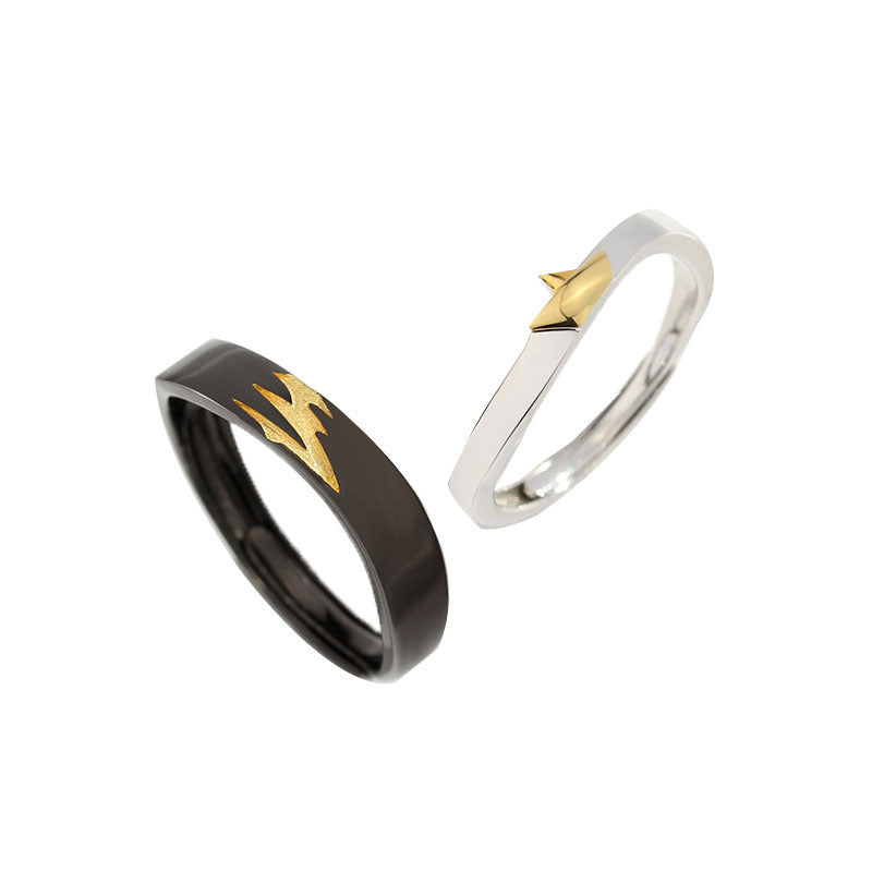 Couple Rings Set For Him And Her Geometric Fashion Jewelry Simple Band Anniversary Promise For Special Moments