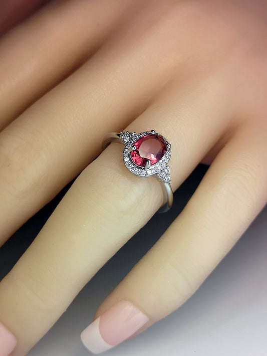 Womens Copper Ring With Geometric Design Zircon Inlay Electroplated Finish Fashion Jewelry For Her Daily Wear Everyday