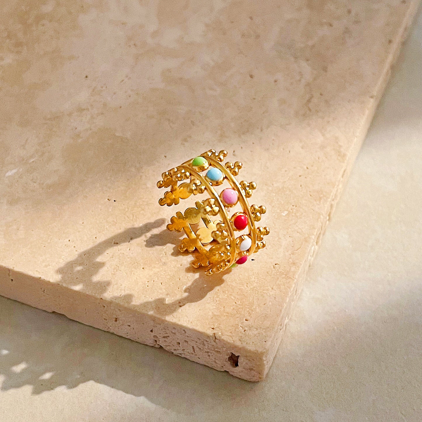 Adjustable Stainless Steel Ring For Men Women Unisex Fashion Jewelry Durable European Style Accessory Open Fit