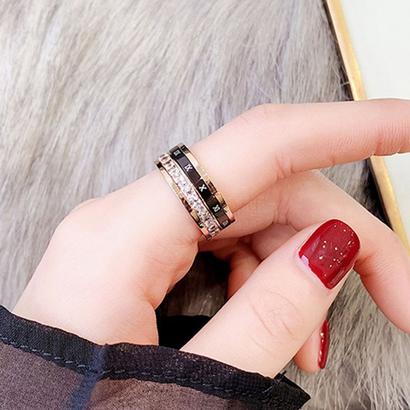 Net Red Personality Index Finger Stainless Steel Ring Tide Jewelry