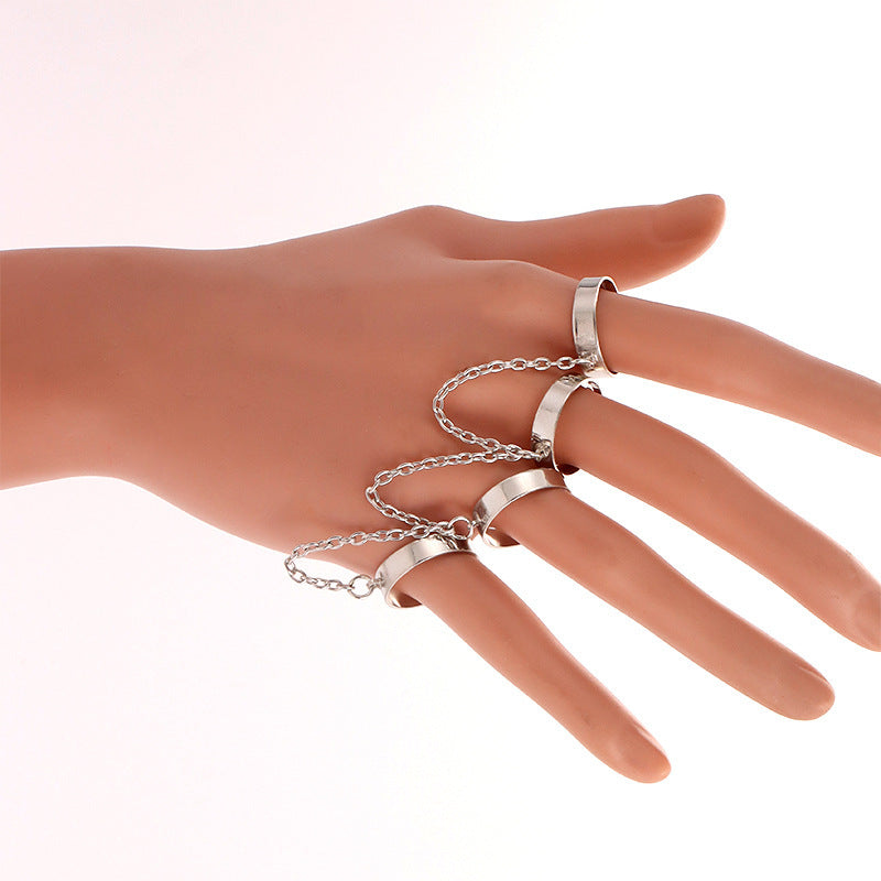 Geometric Alloy Rings For Women Electroplated Silver White Skull Ring Creative Jewelry Fashion Everyday Sparkle