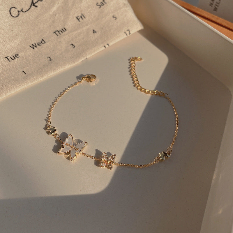 Women Titanium Steel Bracelet Electroplated Fashion Jewelry Beautiful Design Ladies Bangle Gift For Her Shines