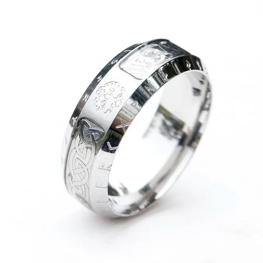 Vintage Tree Of Life Stainless Steel Ring