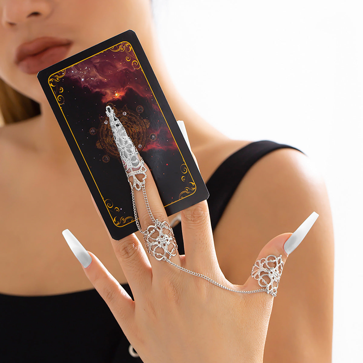 Geometric Alloy Ring Hollow Crown Vintage Style Electroplated Finish Punk Ring For Everyday Wear For Occasions