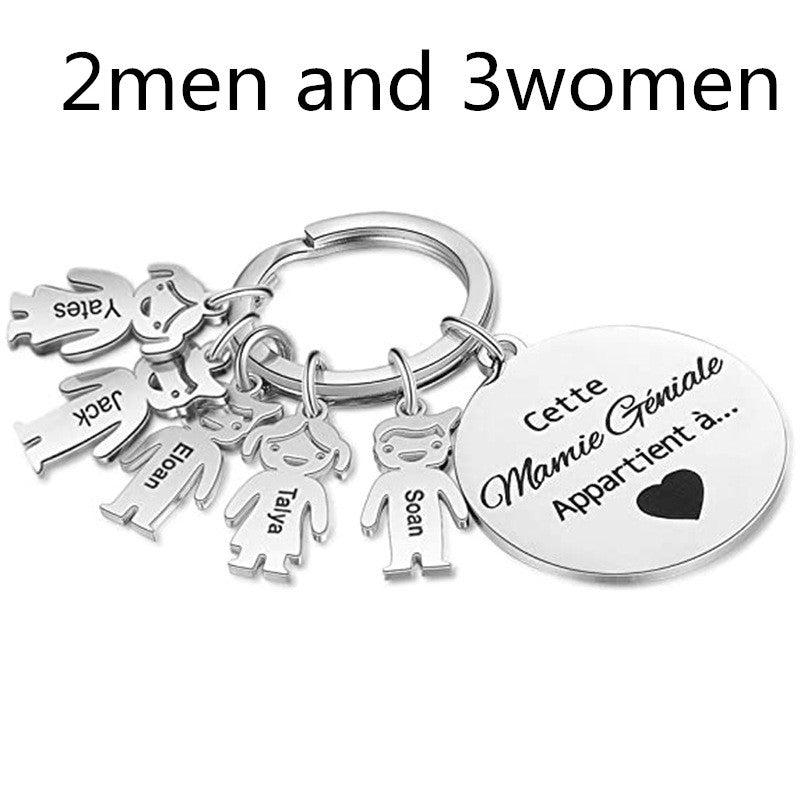 Unisex Stainless Steel Pendant Keychain Titanium Steel Pendant Gift For Boys And Girls Durable Accessory Style