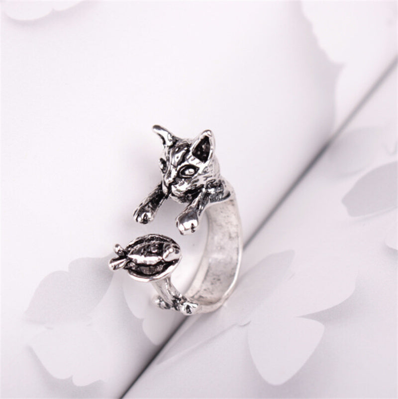 Womens Animal Rings Fashion Alloy Electroplate Adjustable Rings Trendy Finger Rings For Women And Girls Lovely