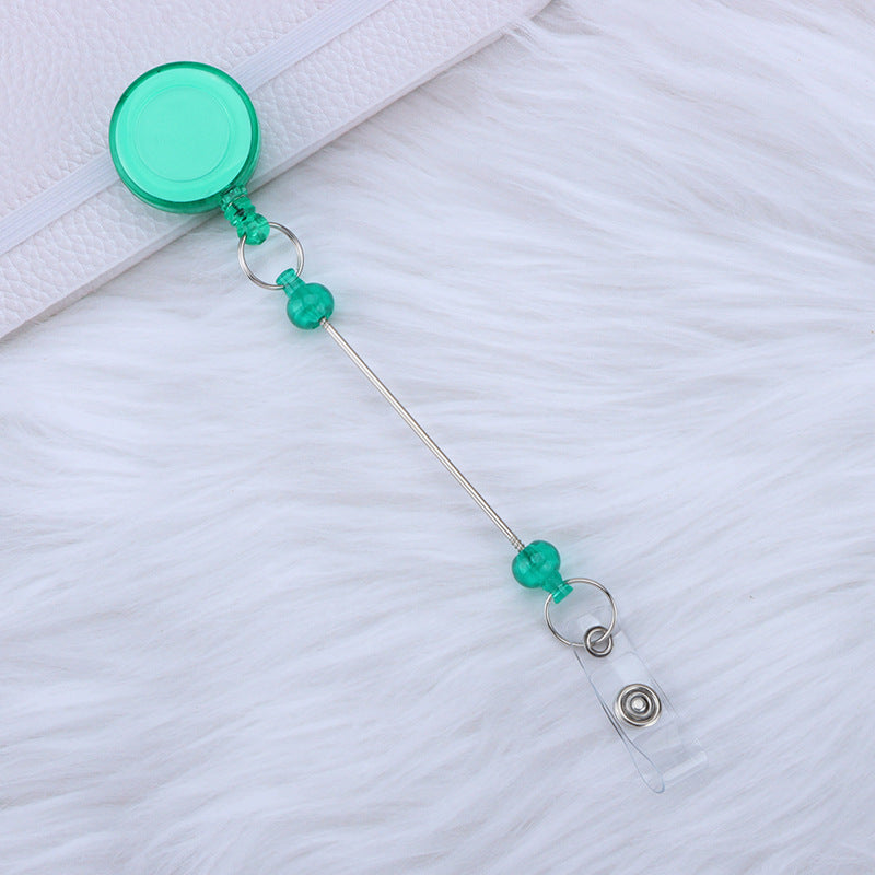 Retractable Badge Holder Keychain With Buckle And Secure Plastic Card Sleeve For Easy ID Access In Colors Soon