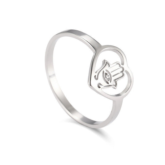 Stainless Steel Nepal Tail Ring For Women Round Jewelry Individually Packed Birthday Gift For Her Elegant Ring
