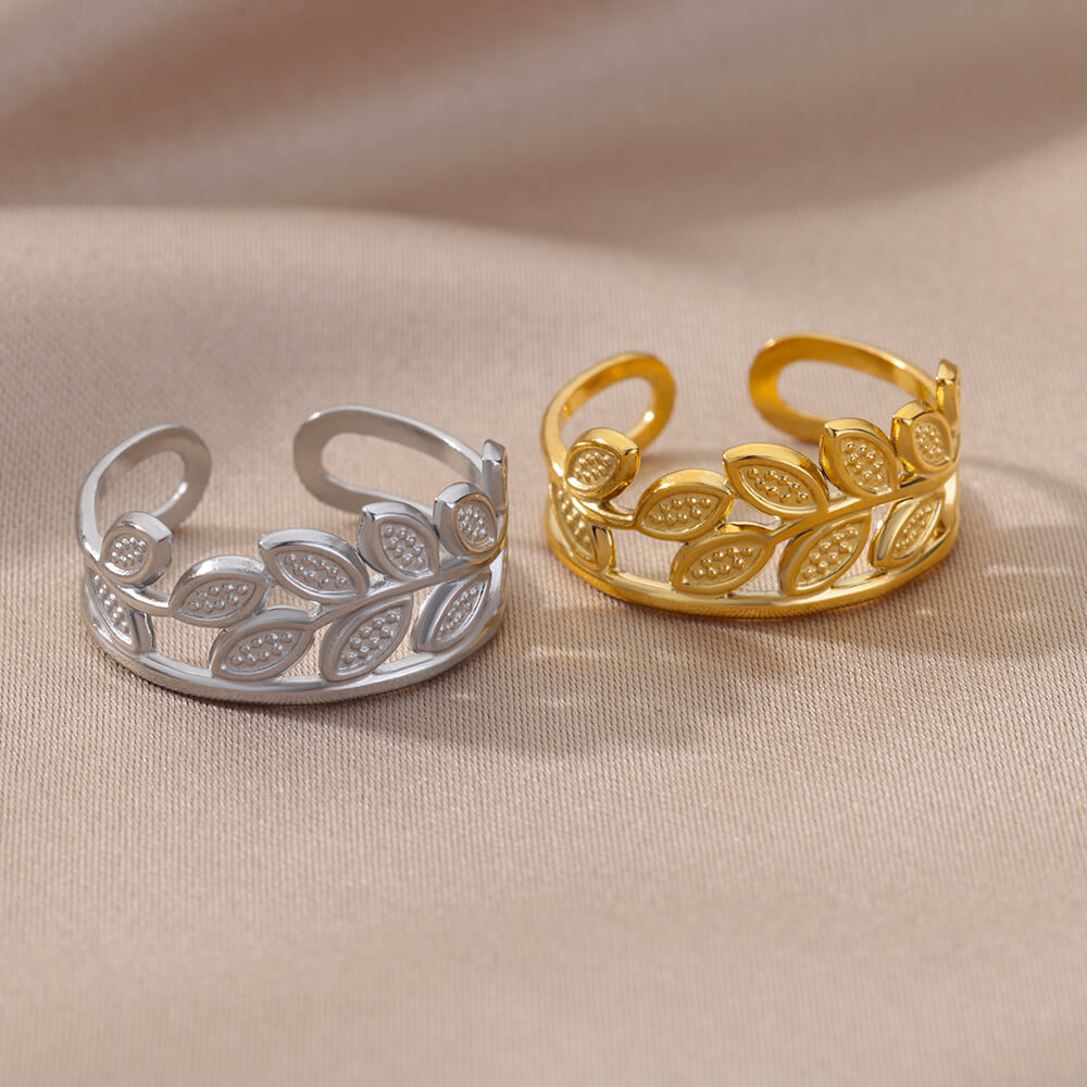 Stainless Steel Ring Geometric Gold Inlay Design Elegant Jewelry For Everyday Occasions And Special Events Wear