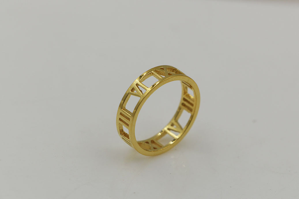 Titanium Steel 18K Couple Ring For Men And Women Elegant Modern Anniversary Jewelry Durable Love Token For All