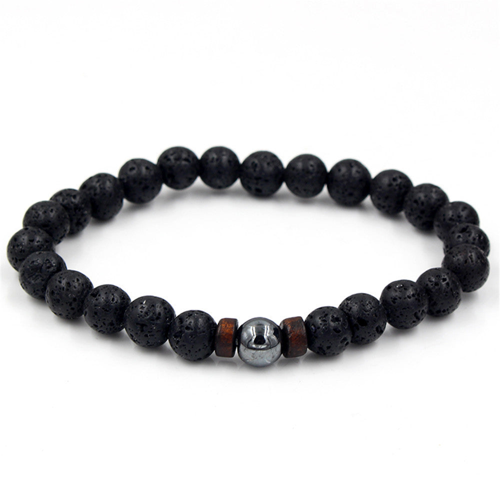 Vintage Volcanic Stone Beaded Bracelet Durable And Stylish For Daily Wear And Occasions For Everyday Style Use