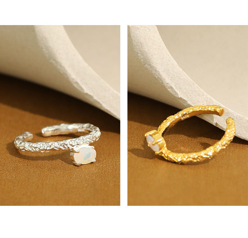 Sterling Silver Adjustable Geometric Ring 925 Electroplated For Women Elegant Anniversary Jewelry Gift For Her