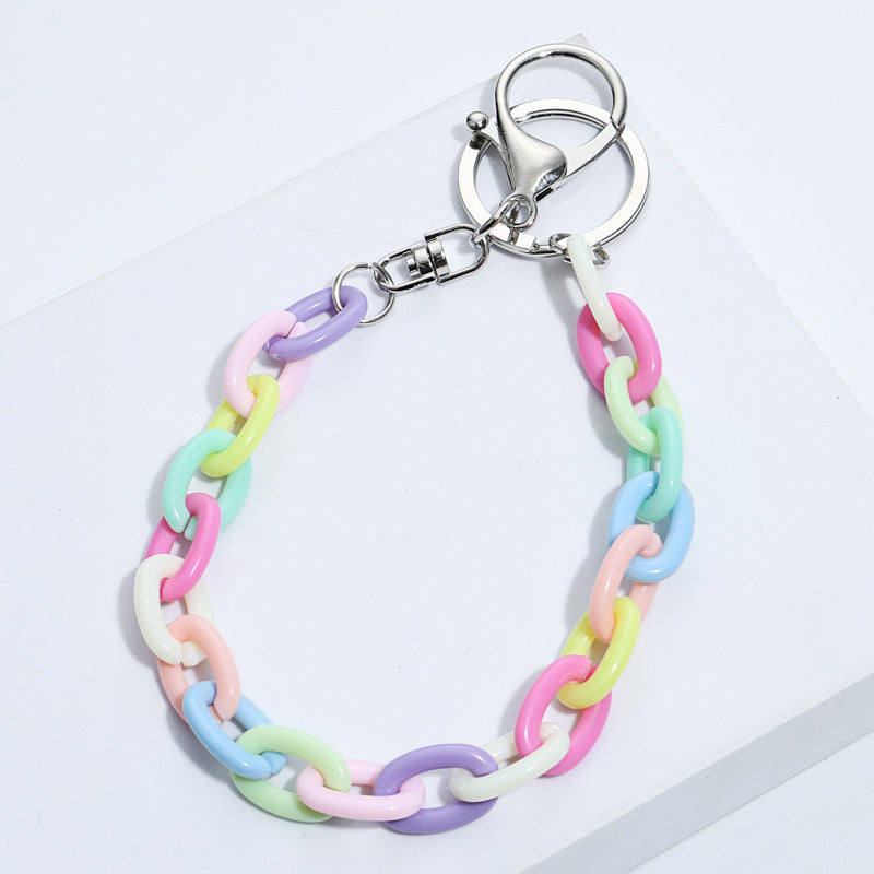Acrylic Keychain For Bags And Clothing Cute Key Ring Accessory With Durable Chain Pendant Great For Backpacks And Bags