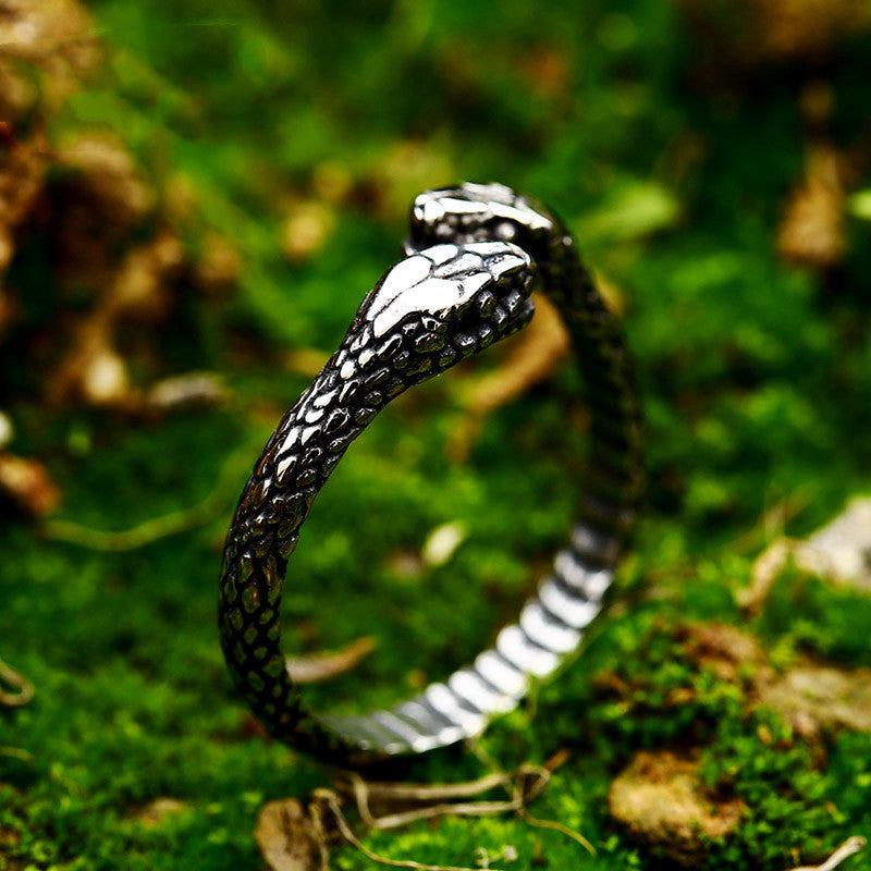 New Stainless Steel Snake Ring Bracelet