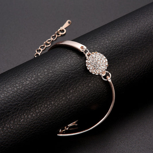 Geometric Electroplated Alloy Bracelet For Women Chic Elegant Jewelry Suitable For Everyday Wear Great Gift Now