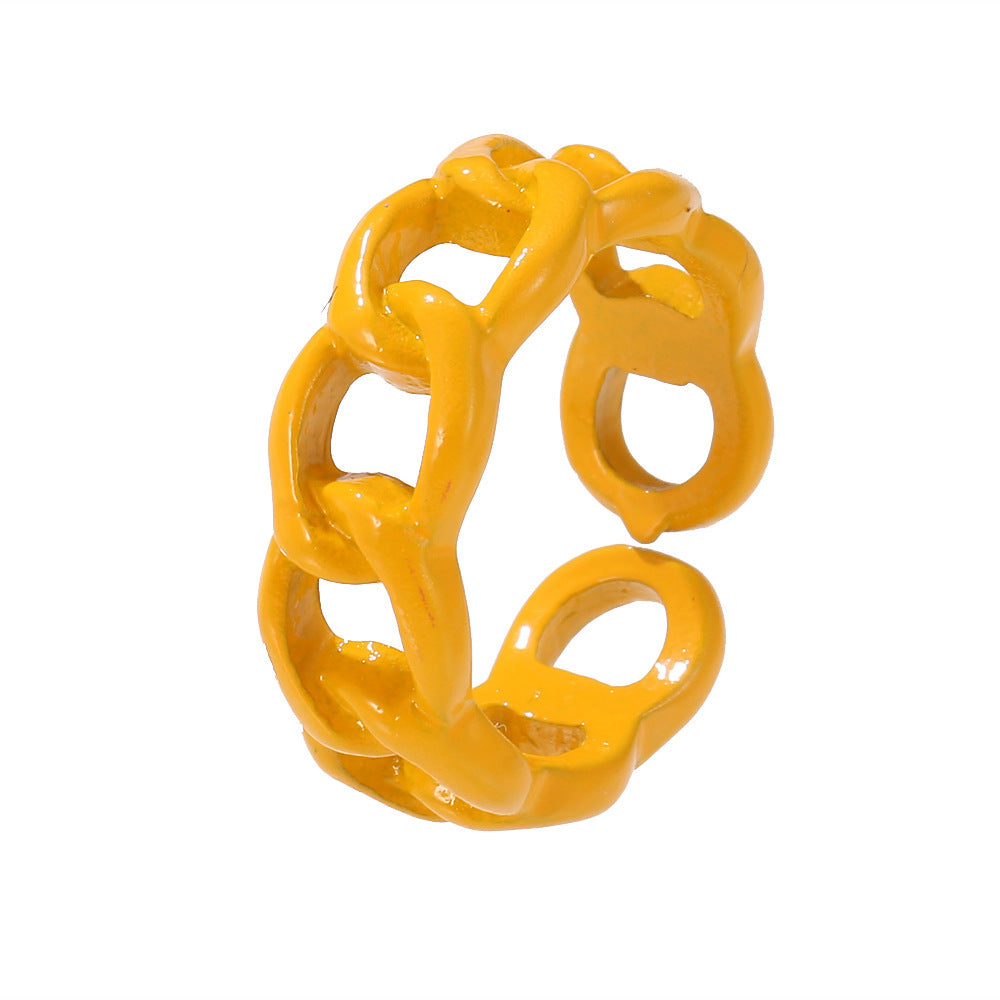 Womens Vintage Gold Ring Set With Heart Smile Design Electroplated Alloy Rings For Love Peach Heart Decoration