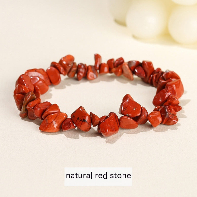 Handmade Natural Crystal Gravel Bracelet Agate Aventurine Irregular Chips Bracelet Women Unique Jewelry Gifts