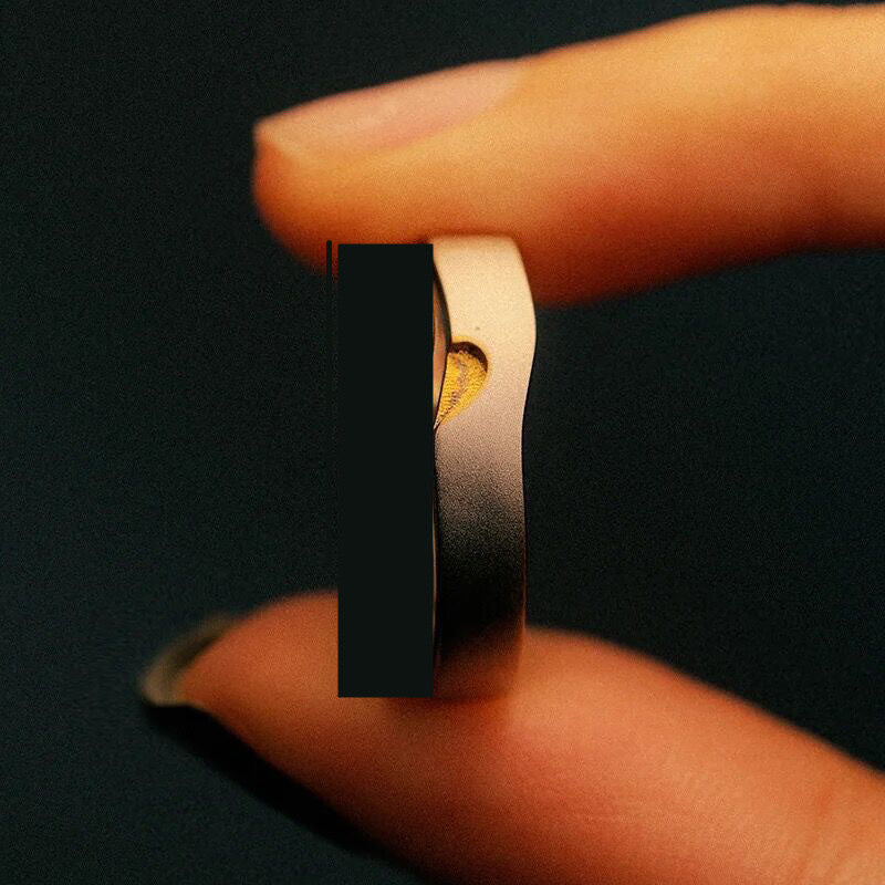 Heart Shaped Couples Rings Copper Electroplated Matching Rings Gifts For Anniversary Birthday Travel Festival Occasions