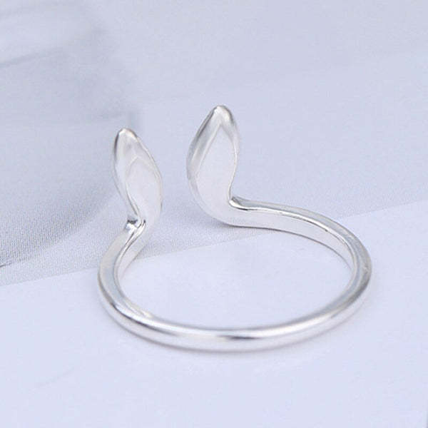 Rabbit Open Ring Two Tone Gold and Silver Animal Copper Painted Oil Jewelry for Women European Fashion Accessory