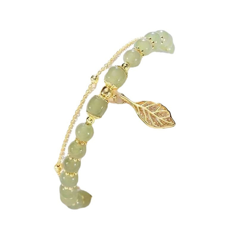Unisex Alloy Bracelet With Fruit Flower Leaf Diamond And Star Shapes Electroplated Gold Jewelry For Daily Wear