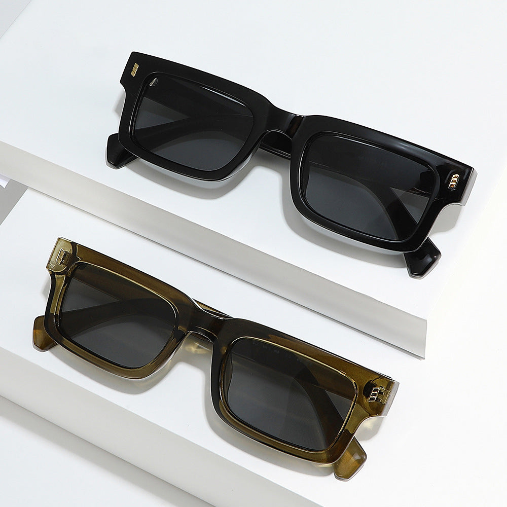 Square Sunglasses For Women And Men Retro Driving Sun Protection Fashion Eyewear Simple Versatile For Any Occasion