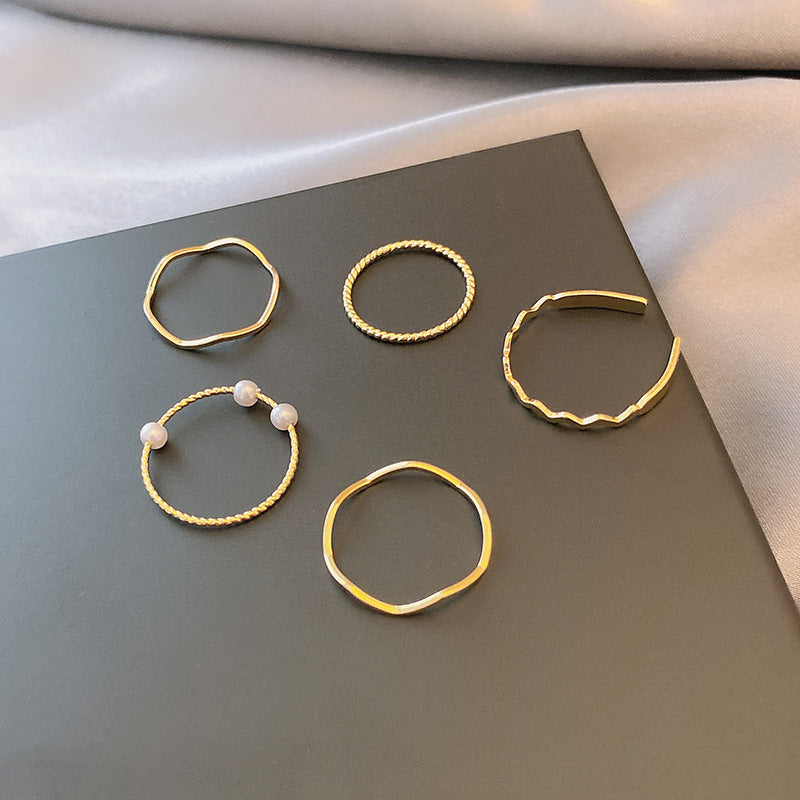 Geometric Gem Inlay Silver Ring 925 Adjustable Open Ring Korean Style Women Fashion Jewelry Everyday Wear For Daily Glam