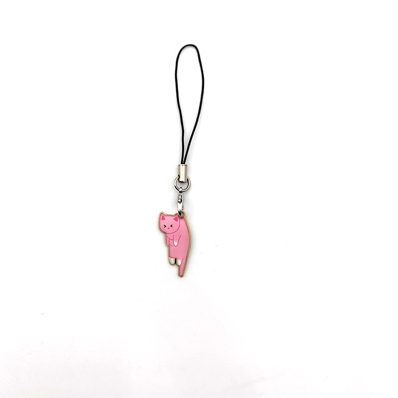 Cute Kitty Pendant Keychain Cat Design Charm For Phone Accessories And Cat Lovers Gift Ideal Gift For Cat Fans