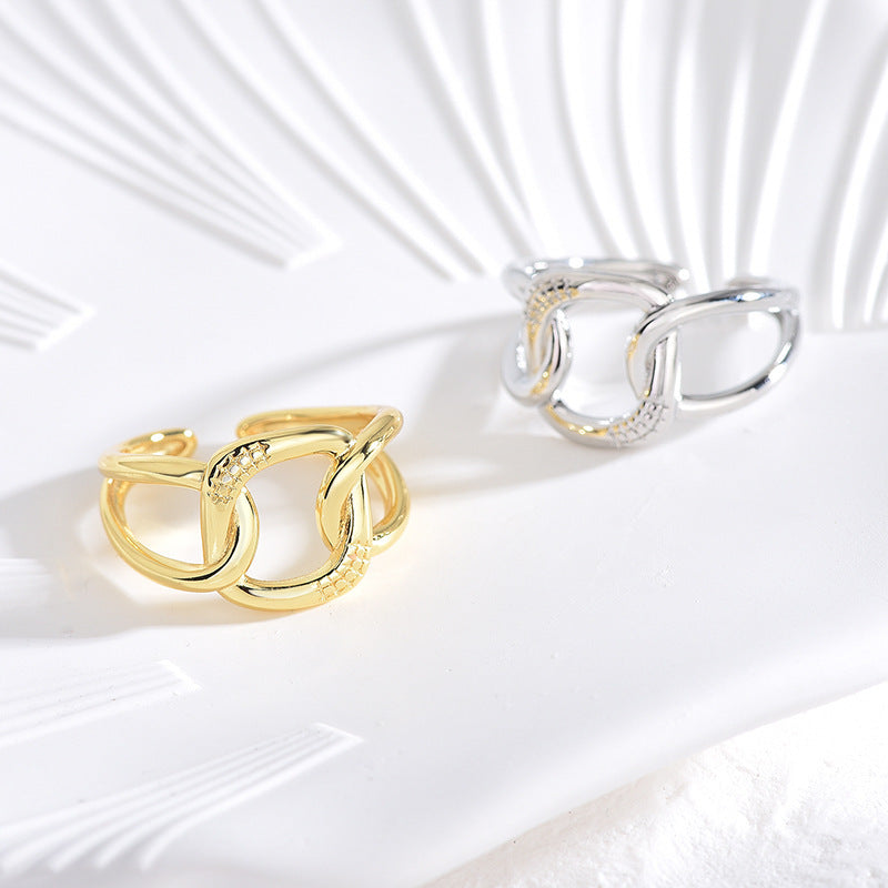 Devil Eye Ring Adjustable Opening Fashion Ring Copper Electroplated For Men And Women Unisex Gothic Jewelry Daily