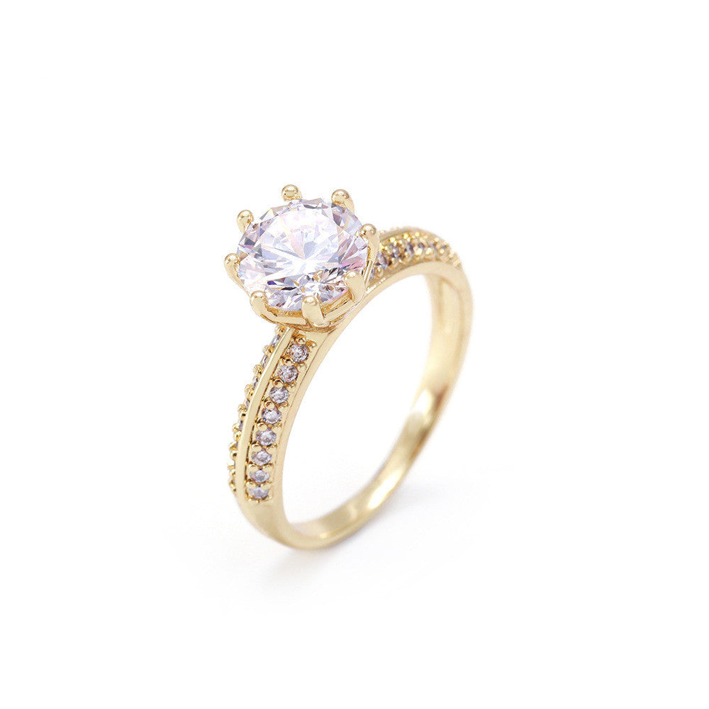 Womens Geometric Copper Ring Electroplated Fashion European American Minimalist Durable Versatile Jewelry Gift