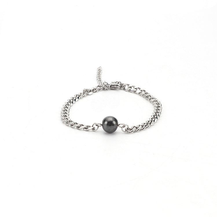 Magnetic Geometric Couple Bracelets Matching for Couples