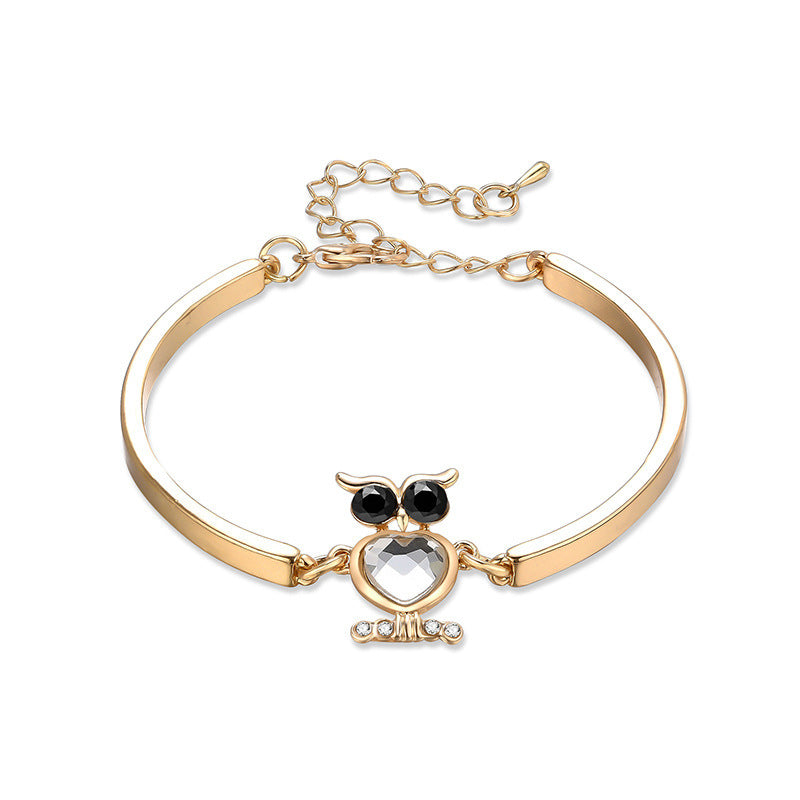 Owl Bracelet for Women Animal Zodiac Theme Jewelry Gift