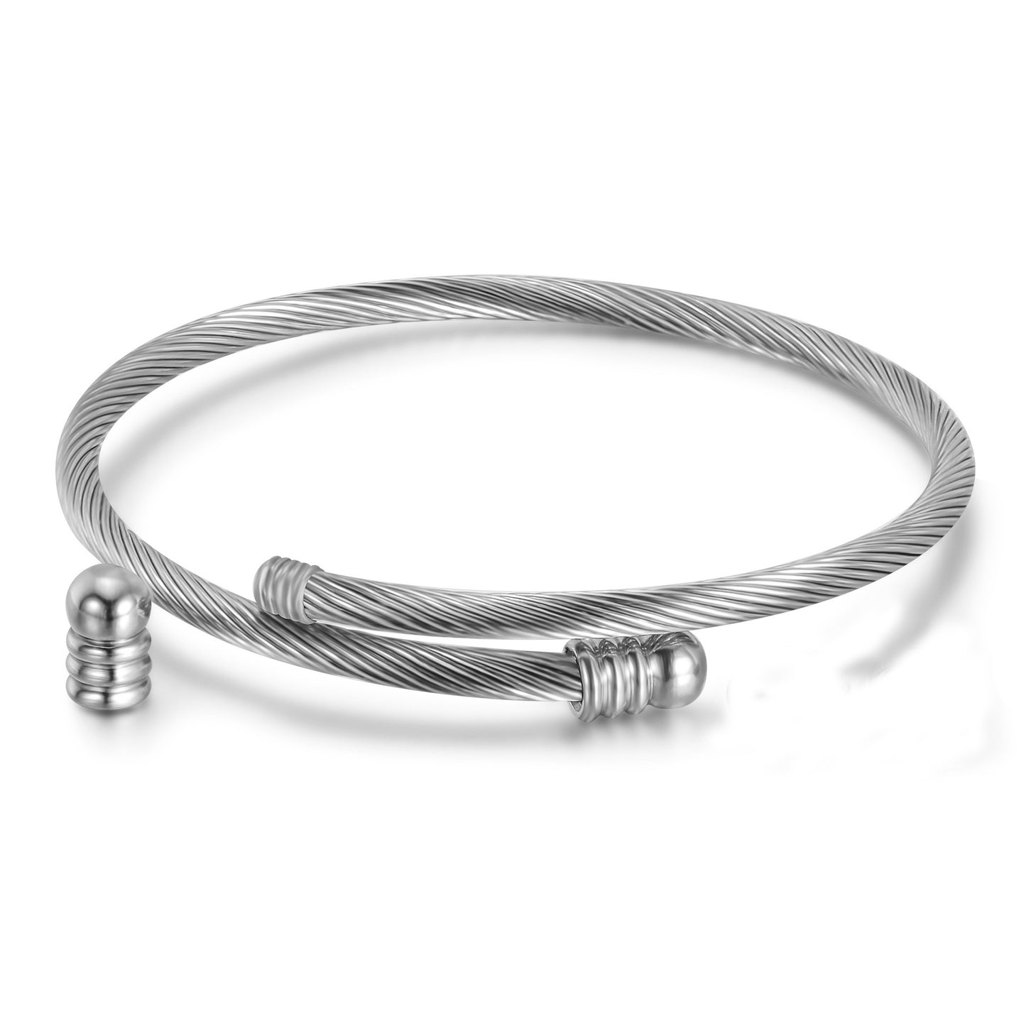 Stainless Steel Cable Bracelet Unisex Braided Bangle For Women And Men Fashion Jewelry Gift Birthday Gift Idea