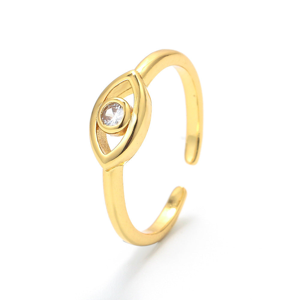 Copper Ring Geometric Electroplated Durable Fashion Jewelry For Women Everyday Wear Versatile Accessory Elegant Chic