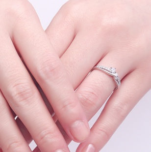 Sterling Silver Couple Rings Diamond Wedding Bands Anniversary Engagement Promise Jewelry Gift for Holidays Birthdays