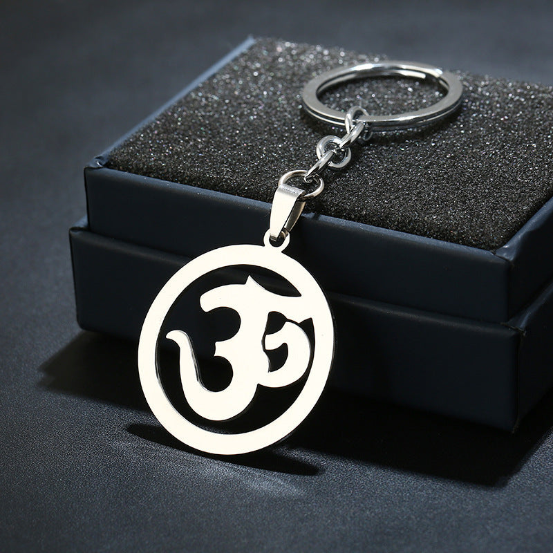 Tree Of Life Keychain Stainless Steel Unisex Durable Key Ring Symbolic Pendant For Men And Women Lucky Tree Charm