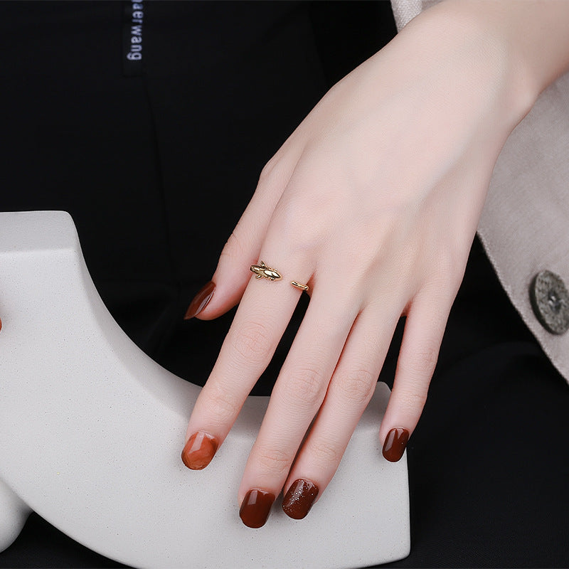 Elegant Adjustable Ring Copper Silver Plated 925 Womens Fashion Jewelry European American Design For Everyday