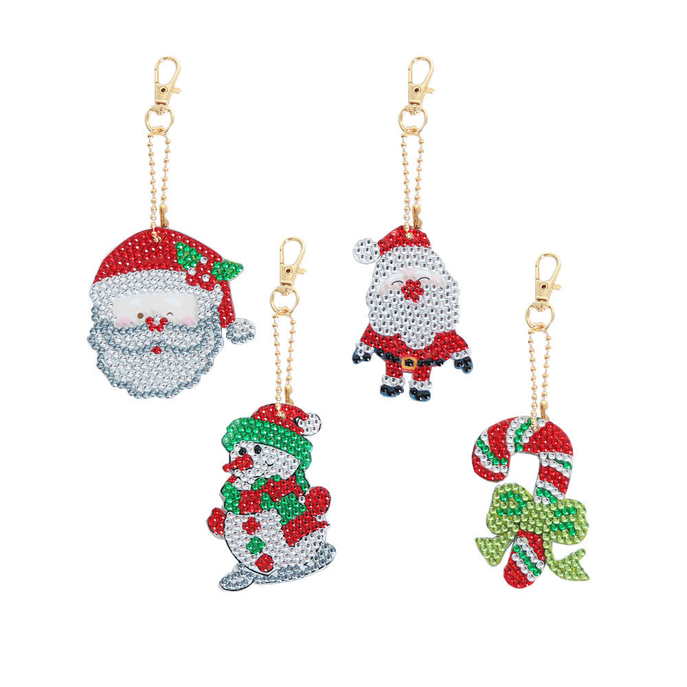 Diamond Painting Keychain Kit Cartoon Animals Handmade Decorative For Purses Bags Backpacks DIY Craft Handmade