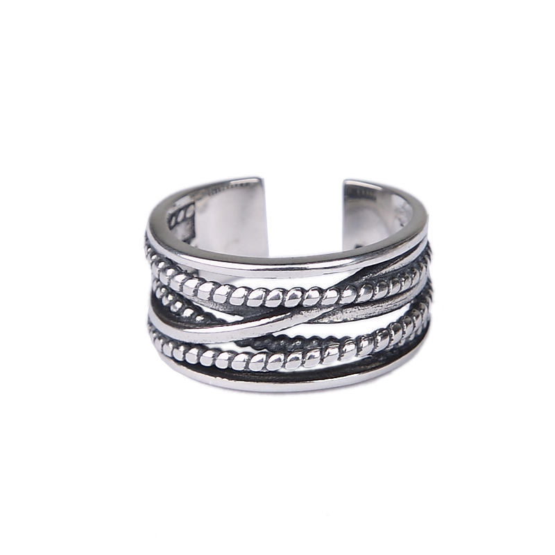 Stainless Steel Ring Geometric Plated Jewelry for Men and Women Durable Statement Accessory Fashion Style Icon