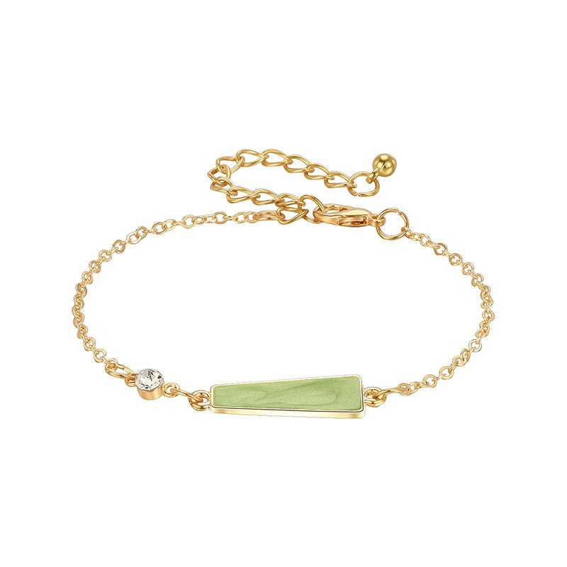 Womens Alloy Geometric Design Bracelet Golden Finish Jewelry For Everyday Fashion Accessories Great Gift Ideas