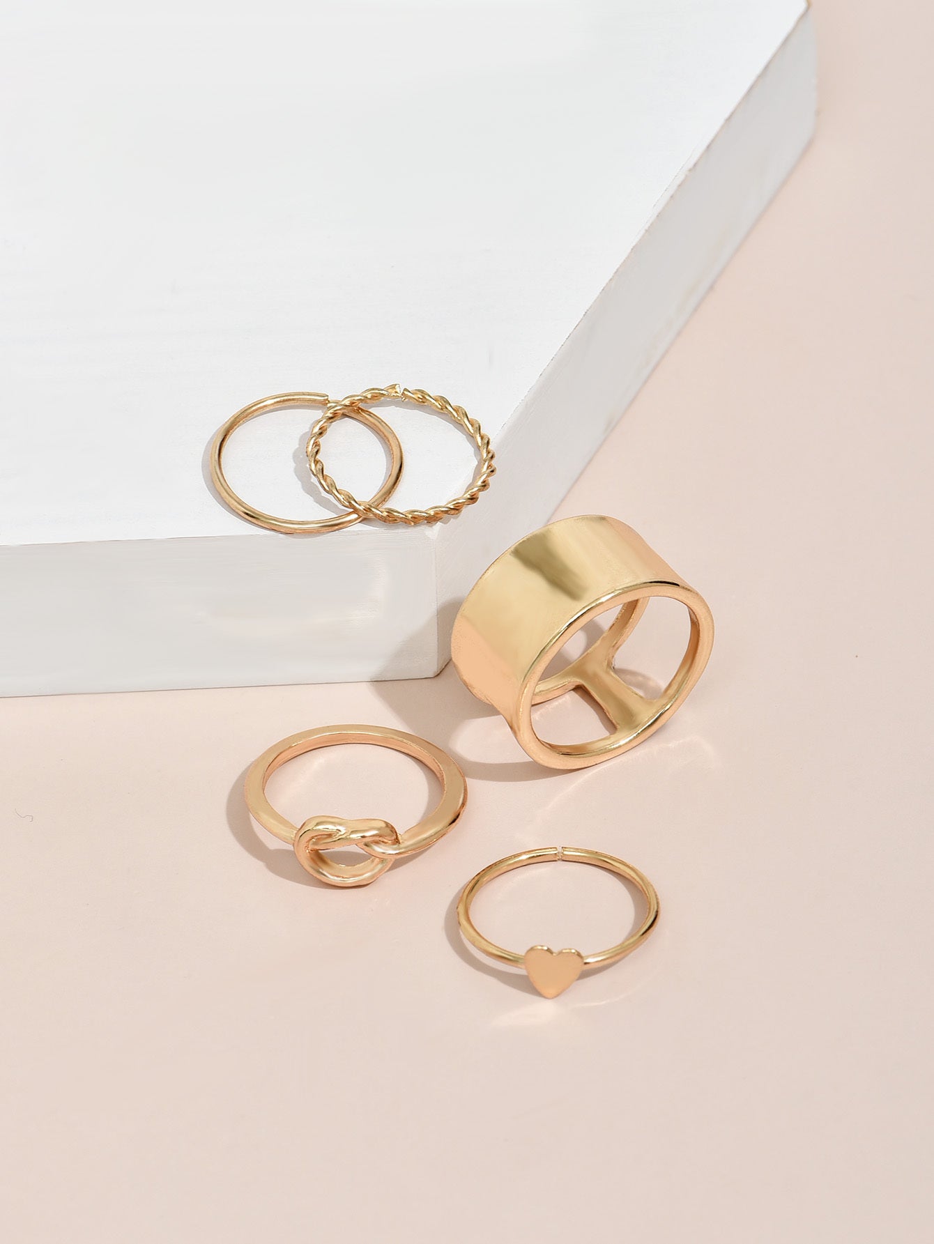 Metal Ring Set For Women Fashion Jewelry Knuckle Rings Trendy Multiple Ring Set Gift For Her Perfect Gift Idea