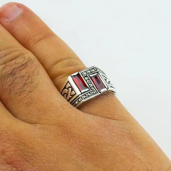 Mens Alloy Ring Open Design Adjustable Durable Fashion Jewelry Band Gift For Him Modern Accessory Statement Piece