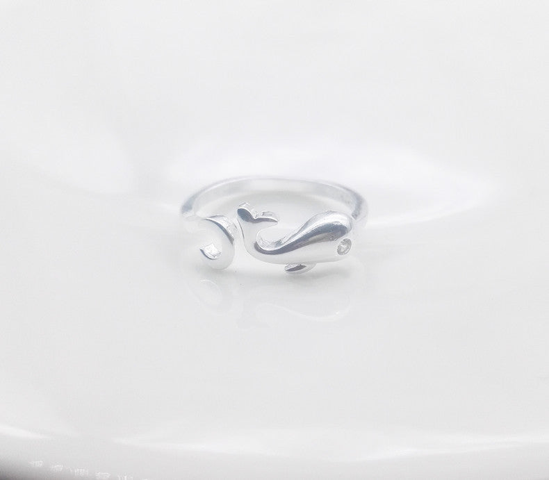 Womens Adjustable Animal Ring Copper Gold Plated Inlaid Gems Zodiac Silver Jewelry Gift For Women Everyday Wear