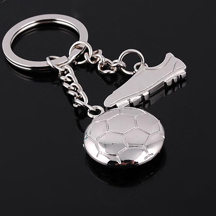 Unisex Football Shoe Keychain Zinc Alloy Pendant Nickel Finish Sports Fan Accessory For Collectors And Fans 2X
