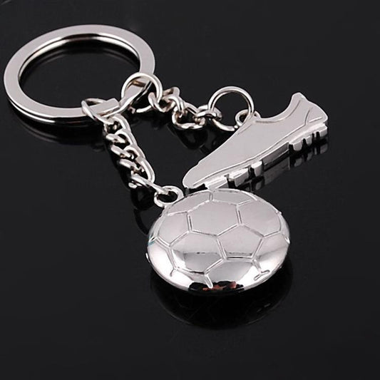 Unisex Football Shoe Keychain Zinc Alloy Pendant Nickel Finish Sports Fan Accessory For Collectors And Fans 2X