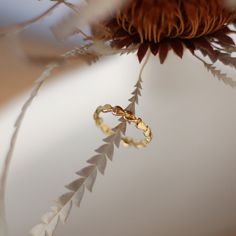 Glossy Cute Little Ring Love